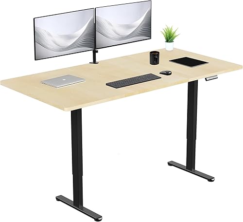 Miniatura 37 de VIVO DESK-KIT-E2B1B - Escritorio eléctrico de pie con motor doble, ajuste de altura de memoria, serie E2B, marco negro superior negro, DESK-KIT-E2B1B