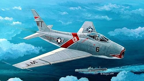 Miniatura 2 de Hobby Boss FJ-4 Fury Jet Fighter Kit de construcción modelo de avión