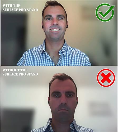 Miniatura 7 de Soporte para Surface Pro - con teclado adjunto - Soporte Super Surface reduce el dolor de cuello - Luce mejor en reuniones en línea con un soporte