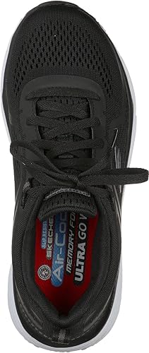 Miniatura 4 de Skechers Work Banham, para mujer, negroblanco, puntera suave, baja atlética