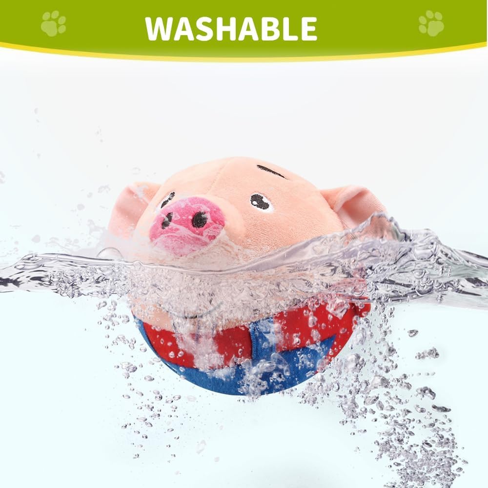 Pandaworld Dancing and Singing Piglet, Active Moving Plush, Moving Interactive Dog Plaything, Washable Cartoon Pig Plaything, Plush Sound Electronic Shake 1