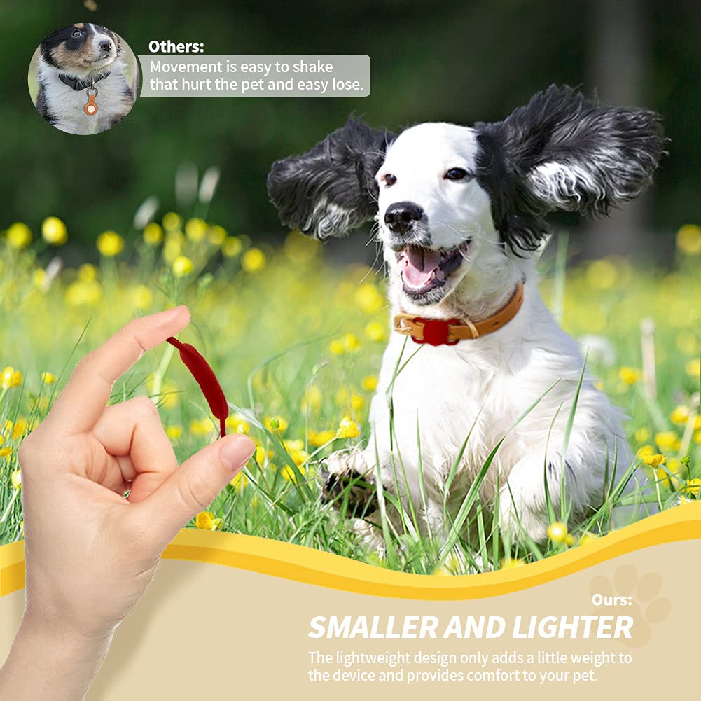 2 Stück Silikon Hülle Für AirTag - GPS Tracker Halterung Für Hunde Halsband