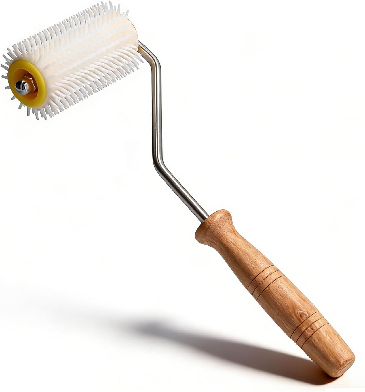 Honey Extractor Uncapping Needle Roller, Beekeeping Honey Extractor Decapping Tool with Wooden Handle Beekeeping Tool