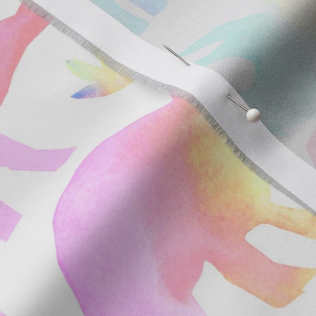 Spoonflower Fabric - Pastel Dinosaurs Scale Dinosaur Boys Childrens Watercolor Printed on Organic Cotton Sateen Fabric by The Yard - Sewing Quilting Apparel Home Decor