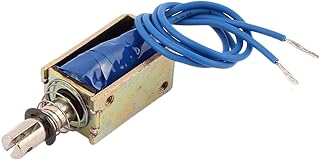Aexit JF-0730B DC Controls & Indicators 6V 1A 5N Pull Push Type Open Frame Solenoids Solenoid Electromagnet