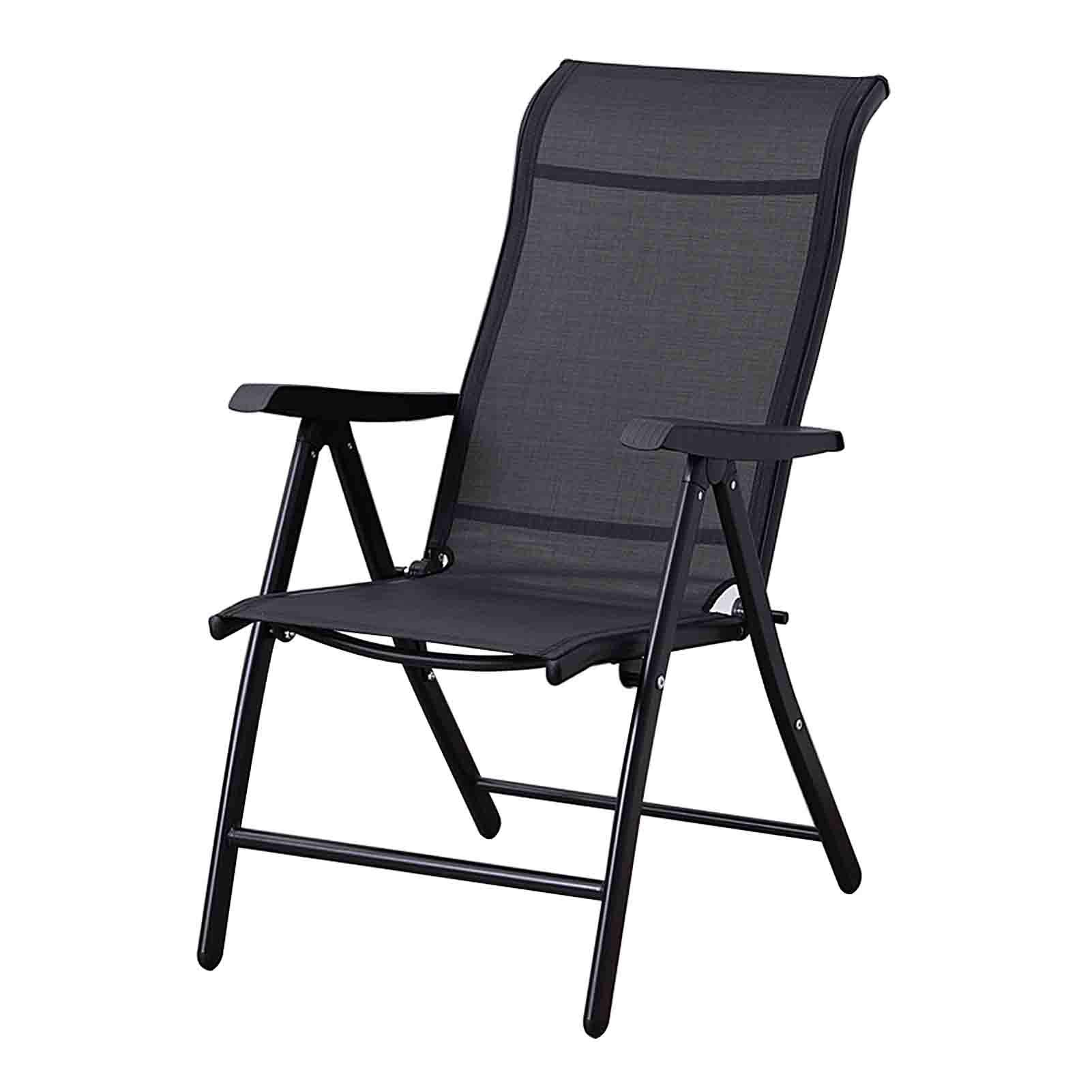 Dossier réglable 5 positions pour cette chaise pliante en aluminium légère