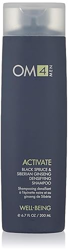 Miniatura 1 de Orgánico Masculino OM4 Activar Abeto Negro y Ginseng Siberiano Champú Densificante 67 oz