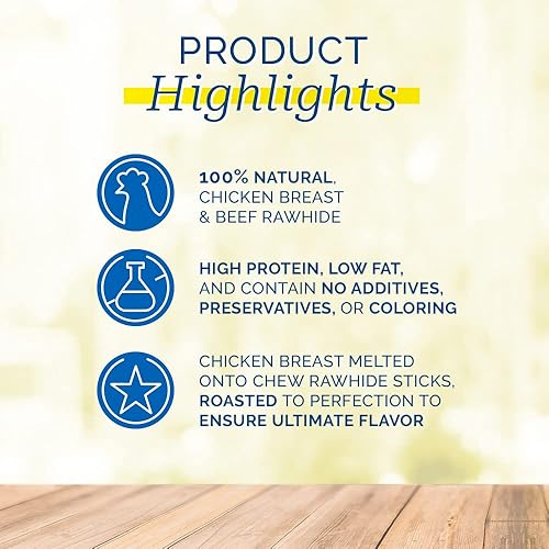 Miniatura 2 de Pet Center Inc. (PCI) - Mancuernas de pollo, 1 libra - Golosina para perros adultos