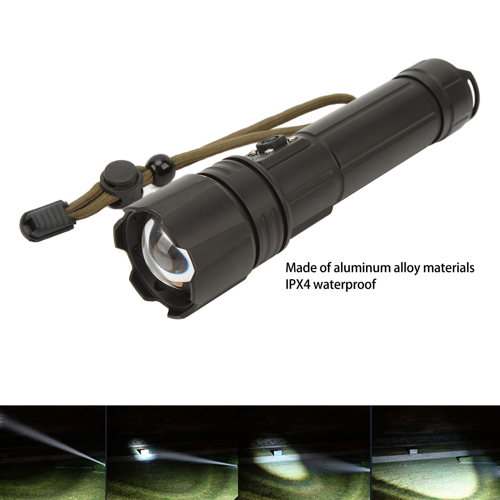 RTS Zoom lampe de poche LED Portable Rechargeable XPE Flash