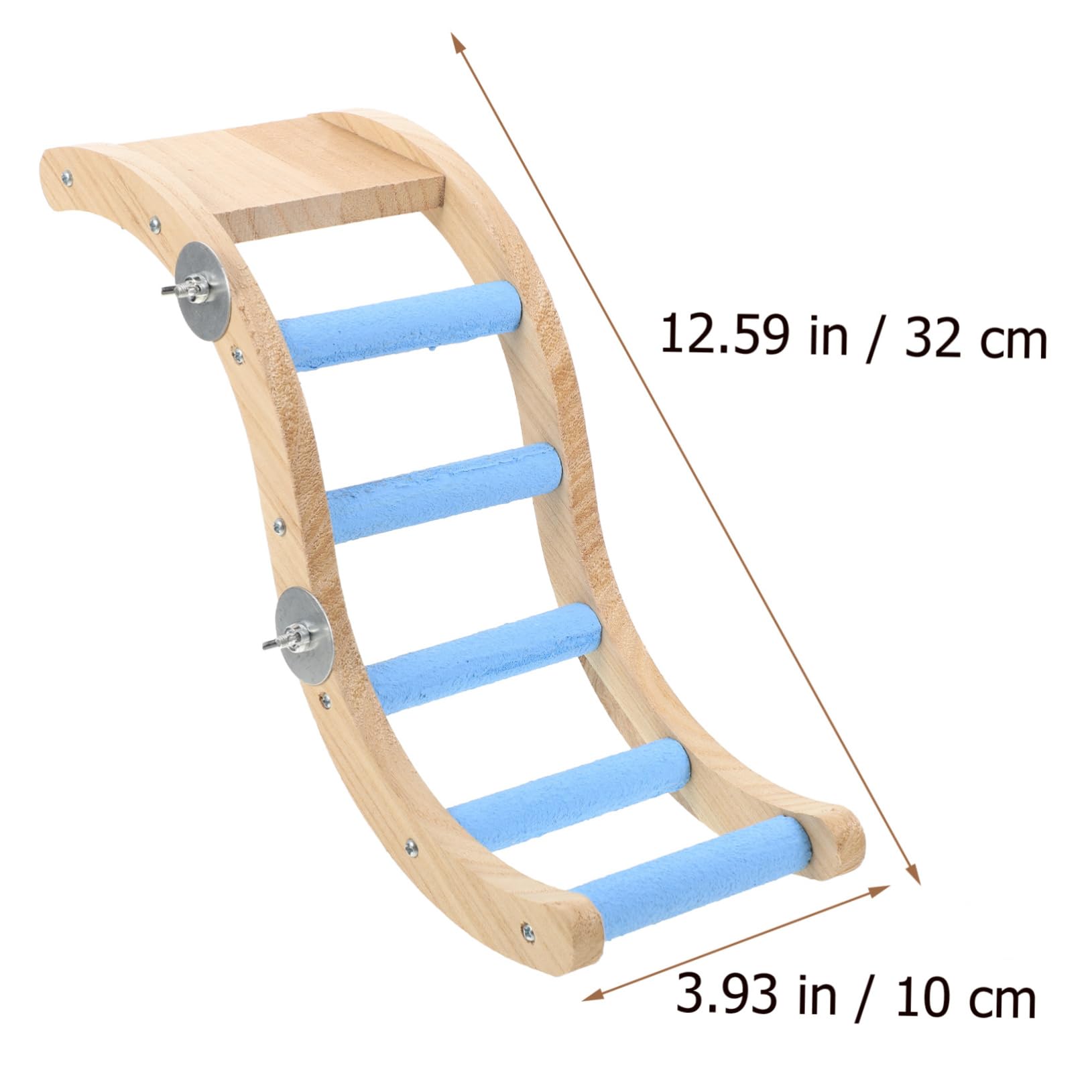 HANABASS Parrot Ladder for Birds Climbing for Parakeets Lovebirds and Macaws Promotes Healthy Chewing and Mental Stimulation Birdcage Accessory