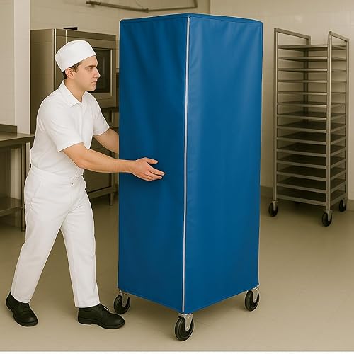 Miniatura 7 de Worcester - Cubierta de vinilo azul resistente para bandeja de congelador, 28 pulgadas de largo x 23 pulgadas de ancho x 64 pulgadas de alto