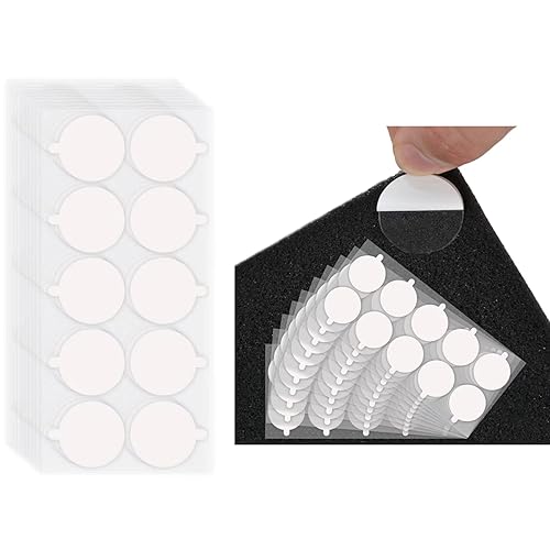 100 cintas de doble cara para paneles de espuma acústica, cinta de montaje extraíble para pared, adhesivo fuerte a prueba de sonido, masilla