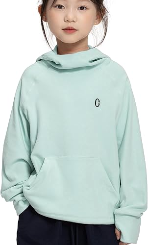 Rolanko Girls Hoodies Fleece Sweatshirts Long Sleeve Cozy lightweight Pullover T