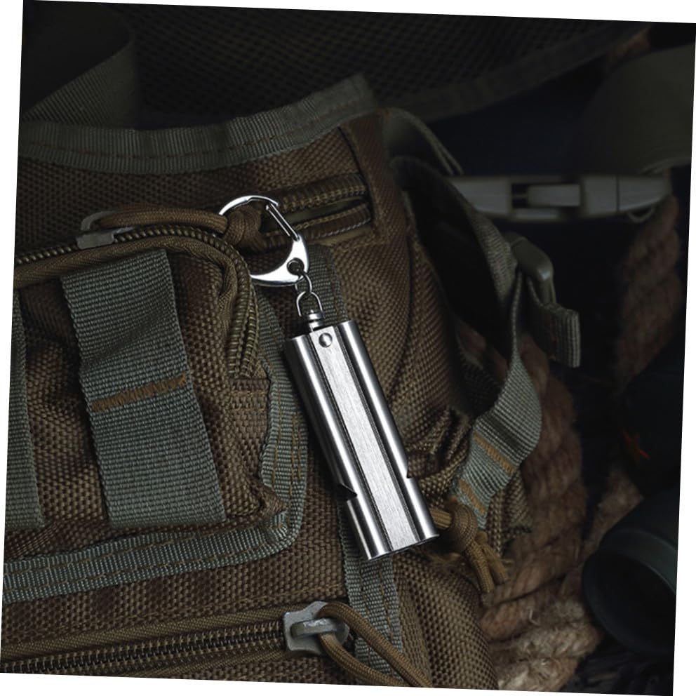 Silbato de acero inoxidable para deporte y camping miniatura 4