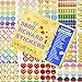 Youngever 5800 Teacher Stickers for Kids, Reward Stickers Mega Variety Pack, Incentive Stickers for Teacher Supplies Classroom Supplies, 18 Design Styles Including 3D Heart, face, Star, owl, Cupcake