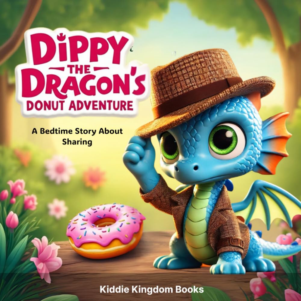 Dippy the Dragon's Donut Adventure: A Bedtime Story about Sharing (Little Hearts & Life Lessons)