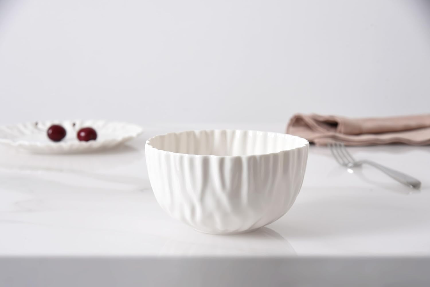 Pampa Bay Mascali Bianca Round Cereal/Soup Bowl, 6" x 6" x 3"