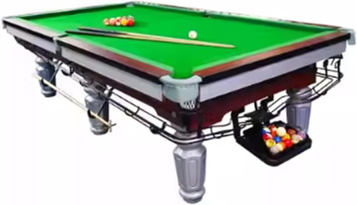 Professional Billiard Pool Table, Sturdy Indoor Game Table for Home and Game Room with Complete Accessories