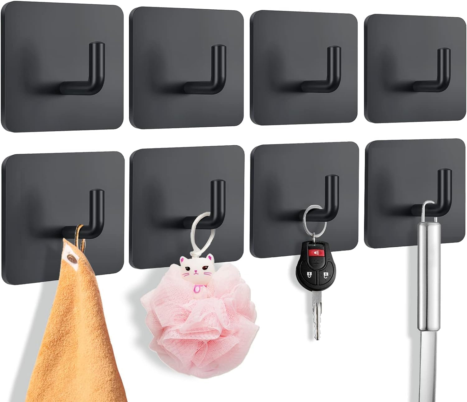 Waterproof Self Adhesive Towel Hook | No Drill, Waterproof, Rust-Resistant, Bathroom & Kitchen Use-image-48