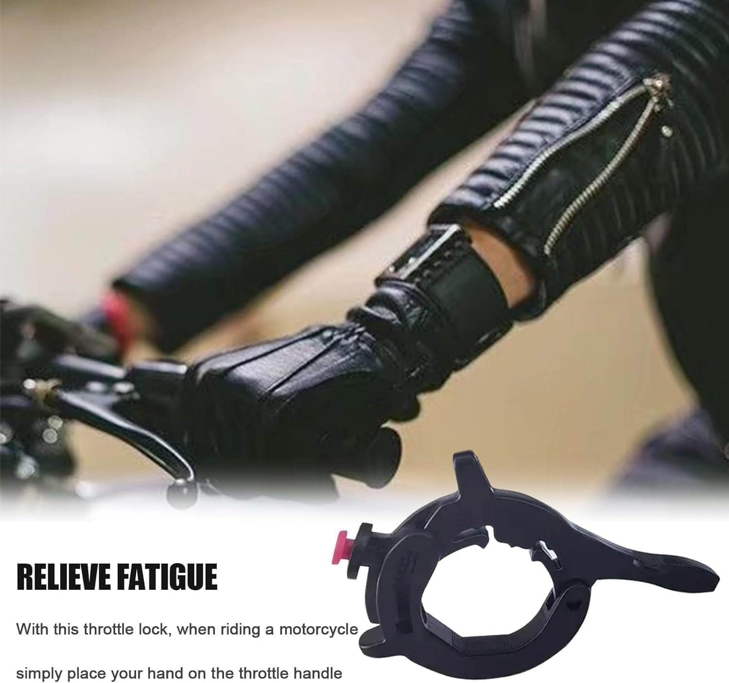 Throttle Cruise Control, Motorcycle Cruise Control Throttle Clamp, Electric Vehicle Booster Accessories, Motorcycle Accessories Universal,Throttles Accessories Levers（Black）