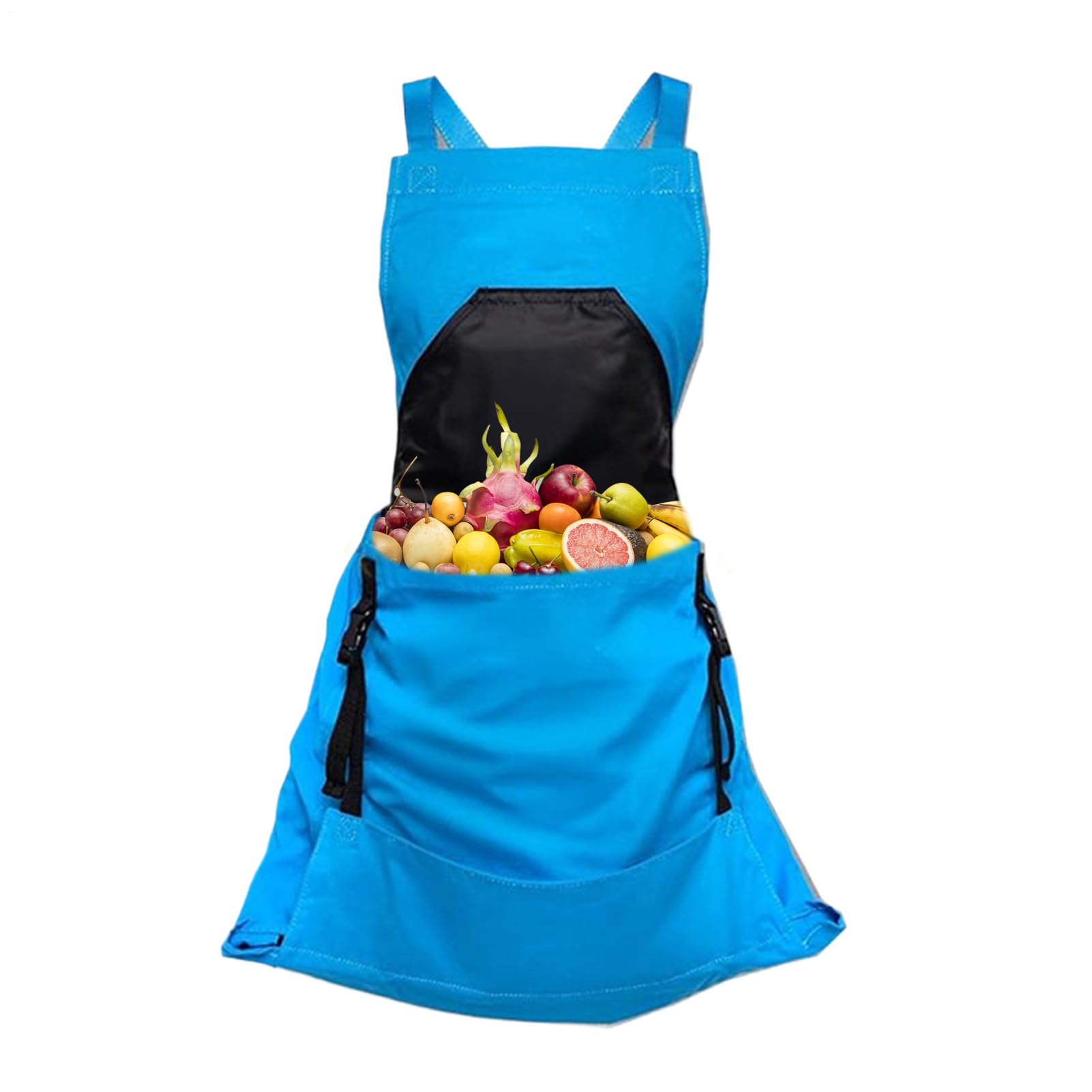Grembiule da giardino, con tasca per raccogliere la frutta, impermeabile, con custodia regolabile, per verdure, serre, giardinieri, paesaggisti, raccolte uova