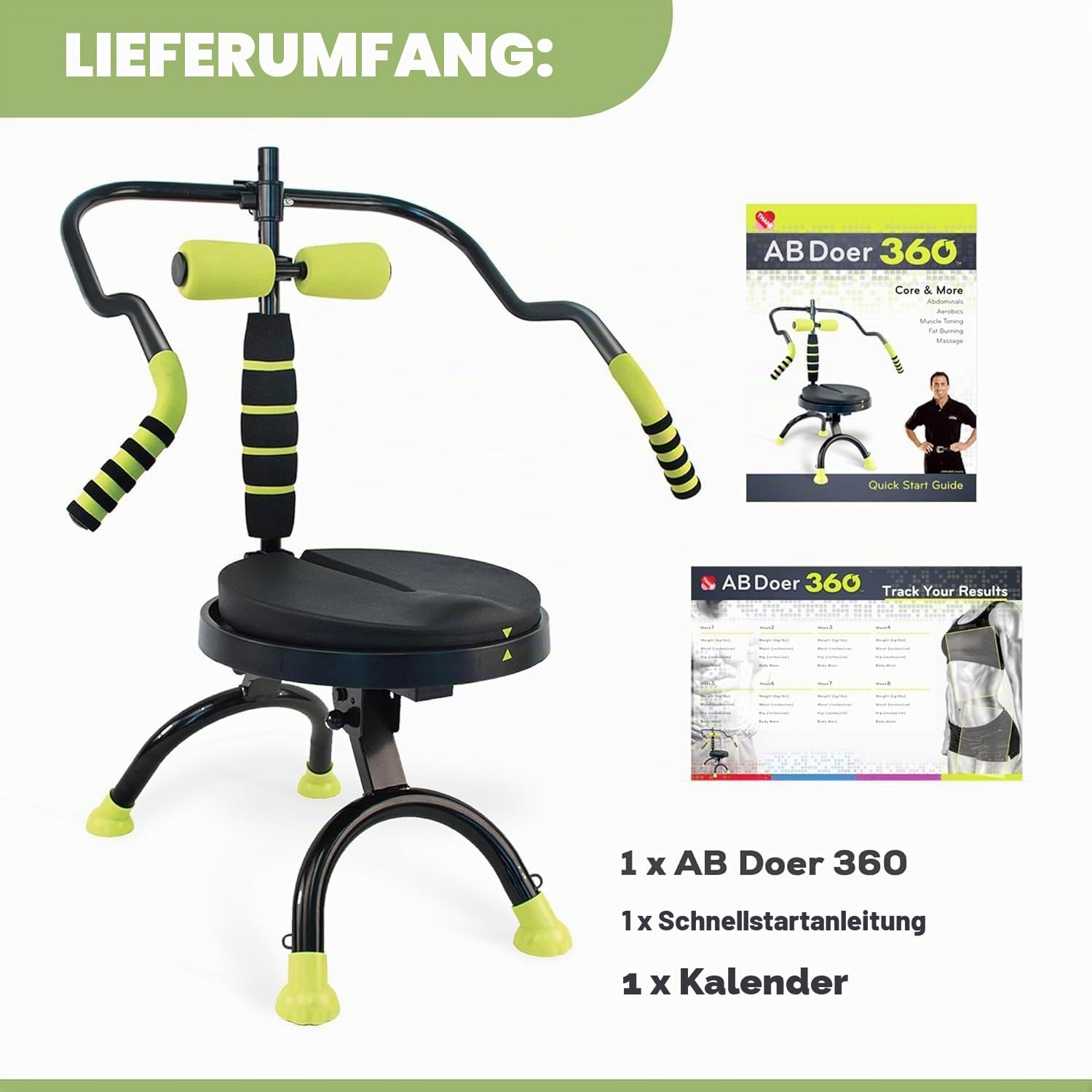 AB handelnde 360 verwandeln der ganze Körper mit abdobics ab Workout, Maschine (DVD Video und Ernährung Leitfaden enthalten)