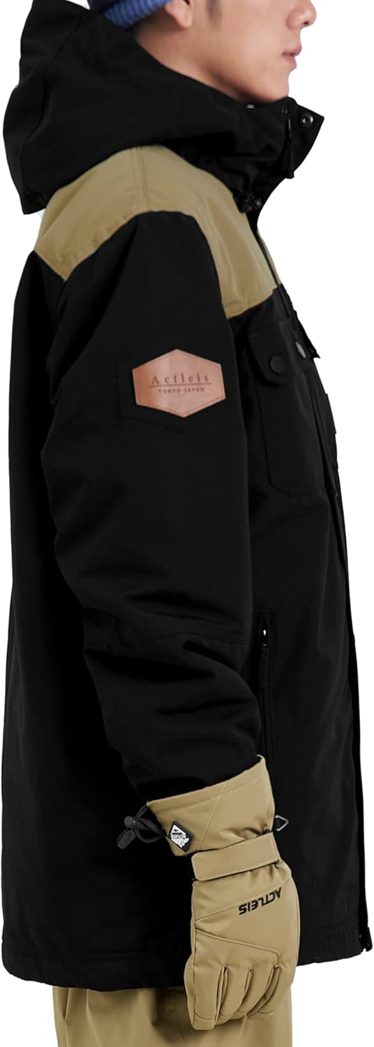 Actleis Winter Snowboard Jacket Warm Snow Coats For Men Waterproof Insulated Skiing Jacket - Image 3
