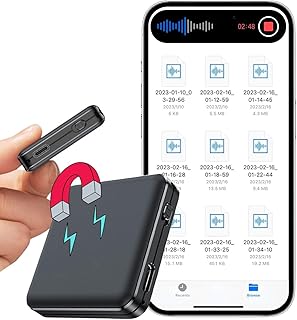 128GB Voice Activated Recorder – 160 Hours Continuous Recording | 1600 Hours Storage | 1536kbps Hi-Fi Audio | Voice Activation | Magnetic Design | Multi-Interface Playback