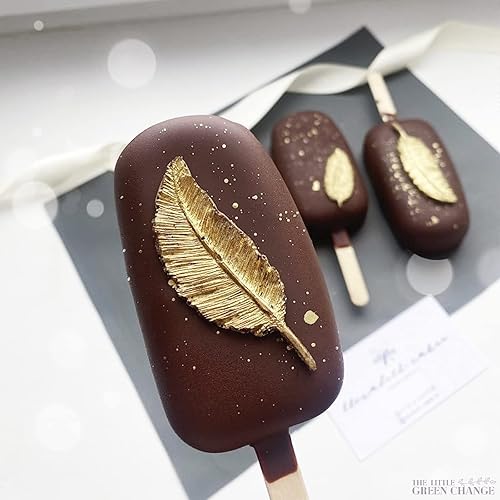 Miniatura 9 de Moldes de plumas para hornear  Moldes de caramelo rosa, moldes de silicona para jabón para manualidades de arcilla, moldes de plumas de fondant para