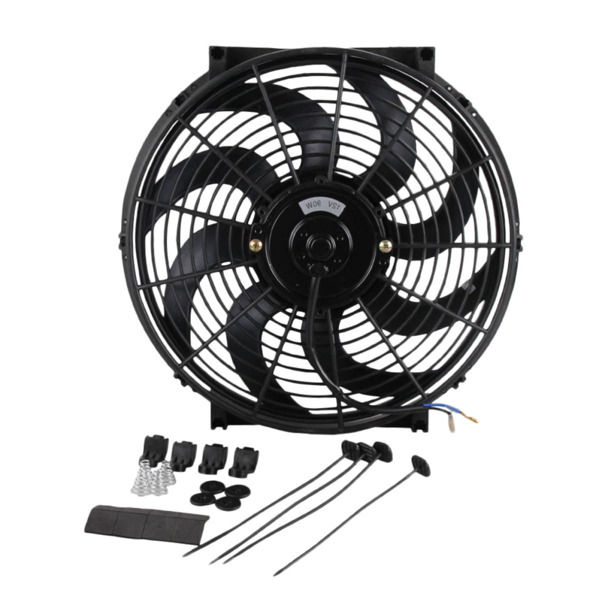 Outanaya Ventola di Raffreddamento per Auto da 14 Pollici Ventola Refitted Cooling Fan in Abs Nero, Migliorata per Atmosfera Estiva e Prestazioni Climatizzatore Ottimizzate