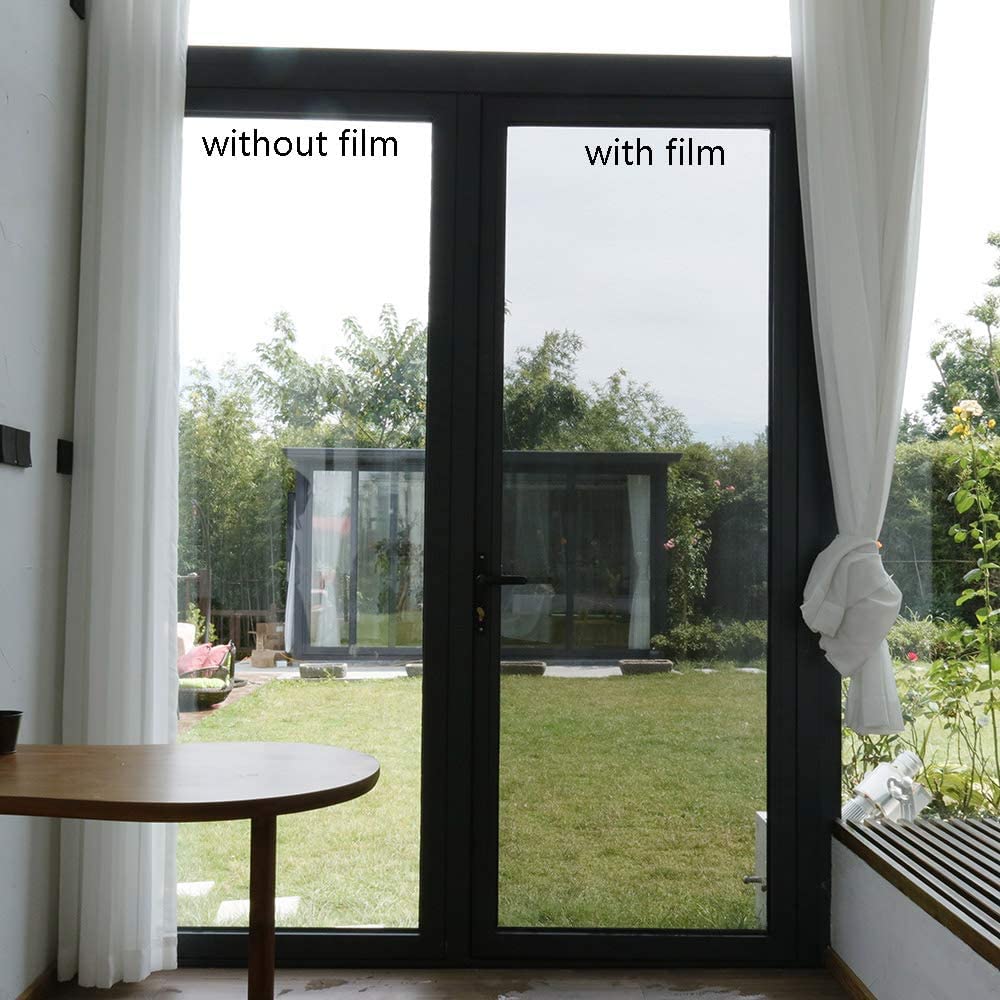 Black Dotted Privacy Window Film - One Way Vision -6