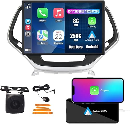 Miniatura 45 de Kunfine Coche CarPlay Android Navegación Automática Estéreo GPS Radio Reverse Cámara Pantalla 10 "IPS Pantalla Táctil Headunit Tablet Pad Media 10