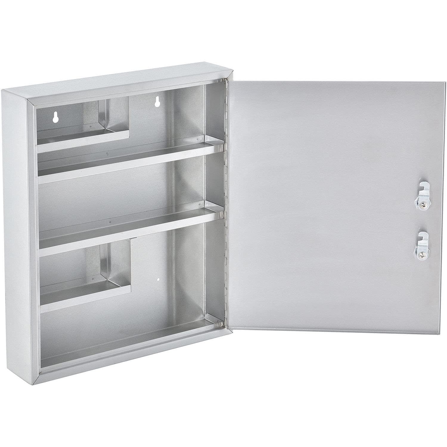 Global Industrial Stainless Steel Large Medical Security Cabinet with Double Key Locks