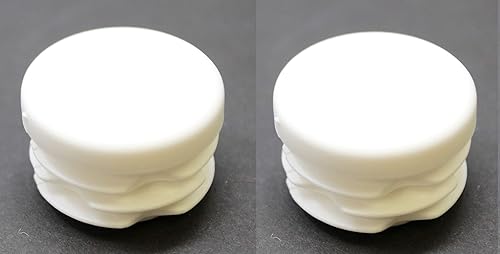 Tapa de extremo de tubo redondo blanco de 1 pulgada, tapón de tubo de tubo de diámetro exterior de 1 pulgada, inserto de tapa de enchufe de plástico