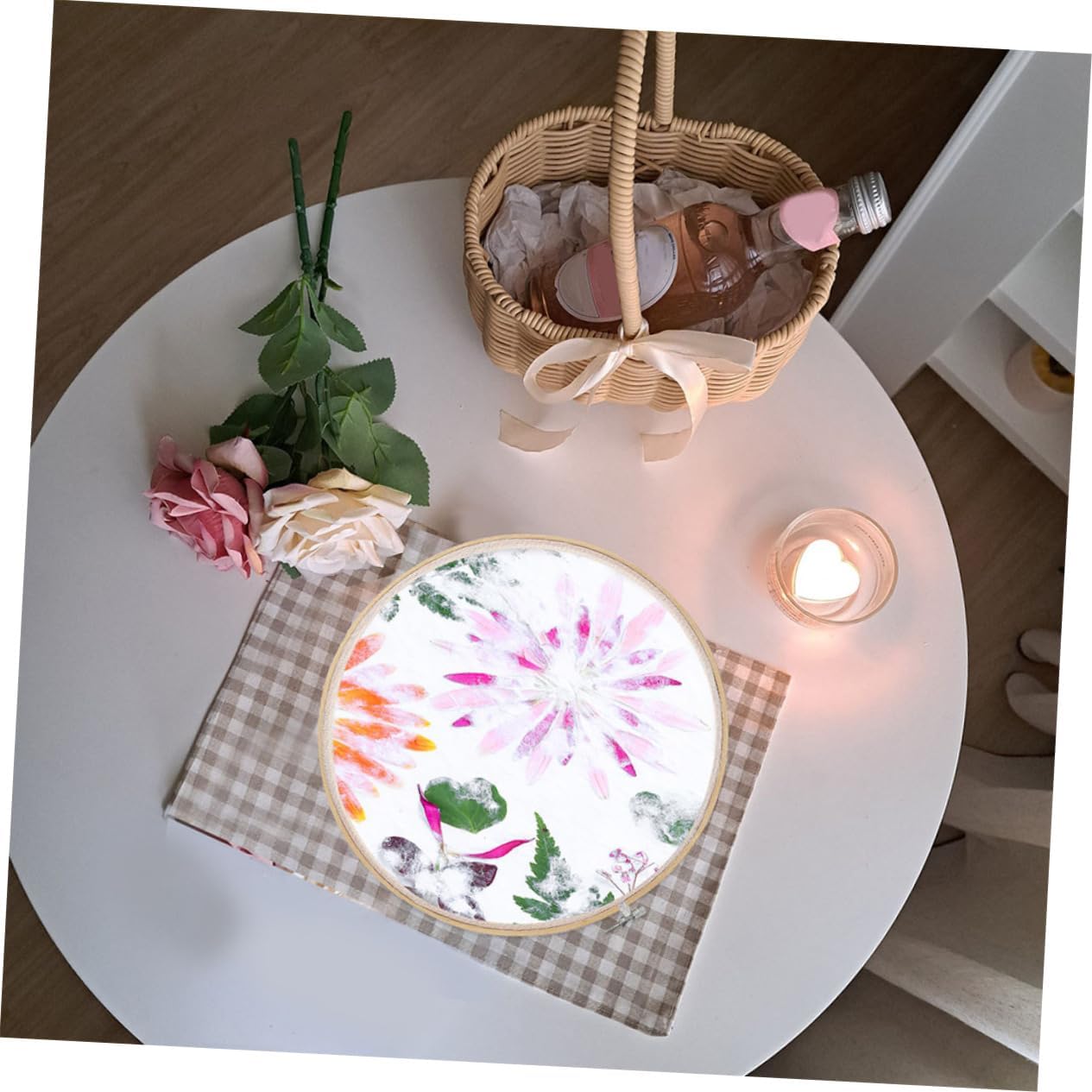 UTHCLO 2pcs Wooden Round Paper Frame for Paper Craft Papermaking Screen DIY Making Kit