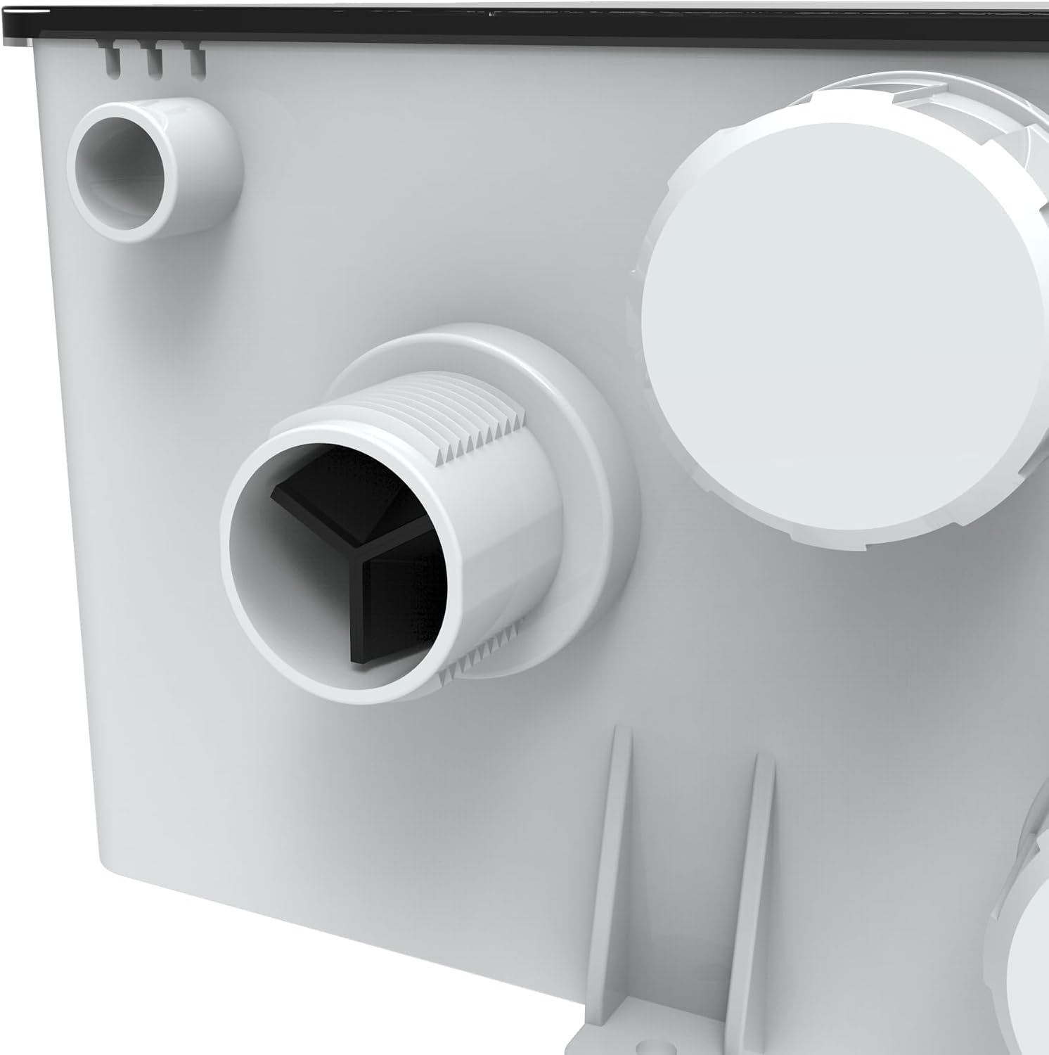 SEAFLO 17A Series 12V Shower Drain Box 1200 GPH Automatic Shower Pump System Marine RV Wastewater Drain Pump with Multiple Inlets Removable Filter Check Valve 1 Inch 1-1/8 Inch Outlets 4 Year Warranty