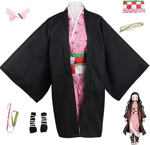 Disfraz de cosplay de anime Shinobu Cosplay Nezuko Cosplay para niños y niñas