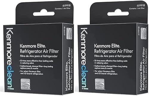 9918 Filtro de aire OEM Mania 469918 Paquete de 2 filtros de aire Kenmore Elite versión compatible con filtro de aire para refrigerador LG LT120F -
