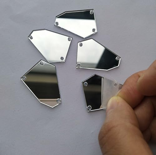 Miniatura 2 de 30 espejos irregulares acrílicos para coser, diamantes de imitación de bricolaje para vestidos de noche de disfraces, accesorios de ropa, 1.49
