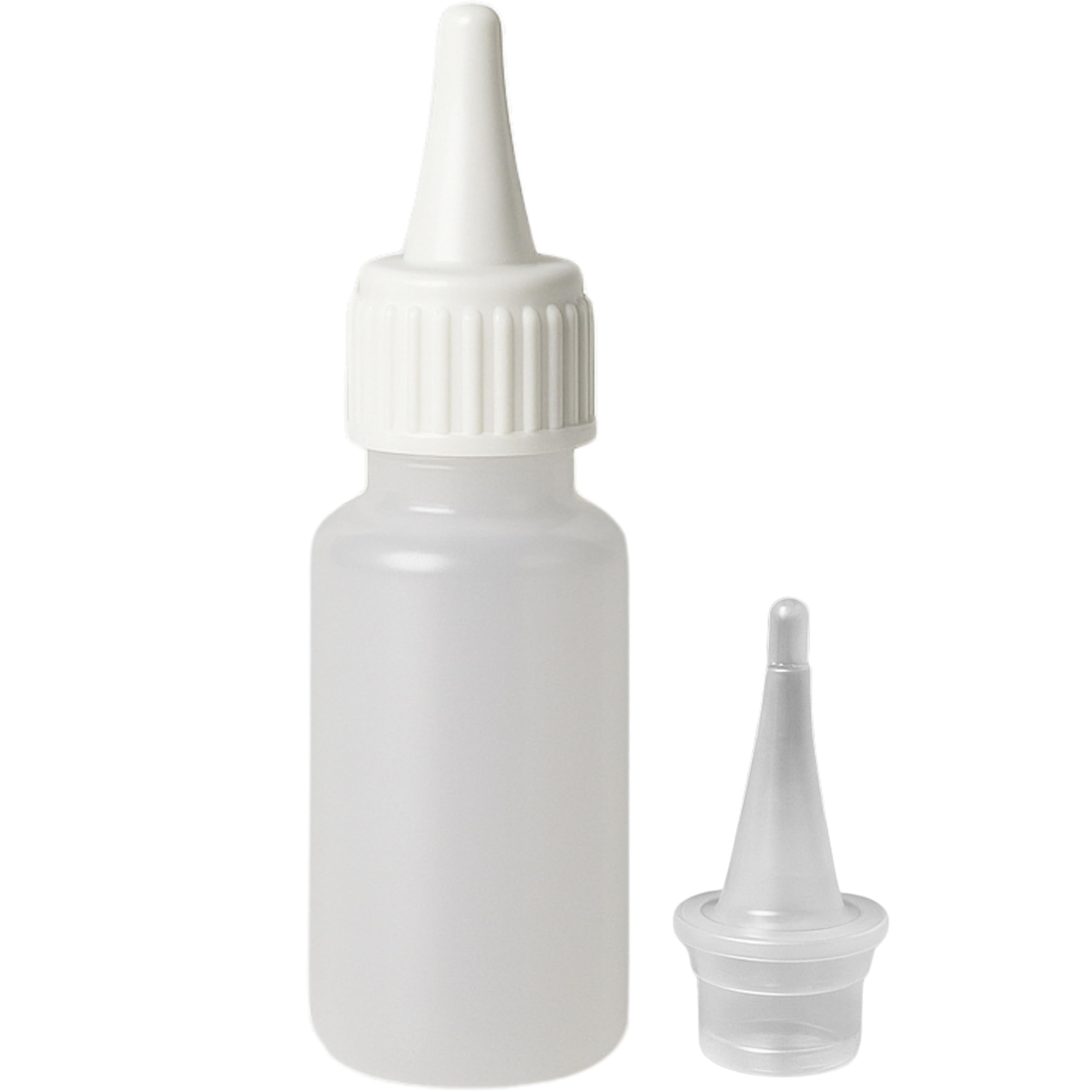 Ber-Fix Leerflaschen 20ml für Sekundenkleber (100 Stück) | Leere Dosierflaschen zum Umfüllen und sauberen Dosieren von Sekundenkleber; kein Klebstoff enthalten.