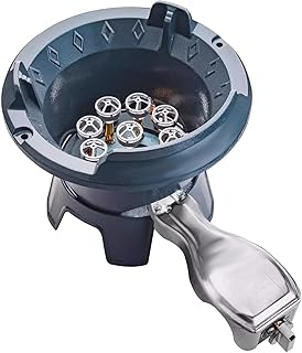 Niederdruck Gaskocher Camping, 20 KW Gaskocher Klein, Campingkocher Gas, Einzelbrenner aus Gusseisen, Ideal Zum Kochen Beim Camping