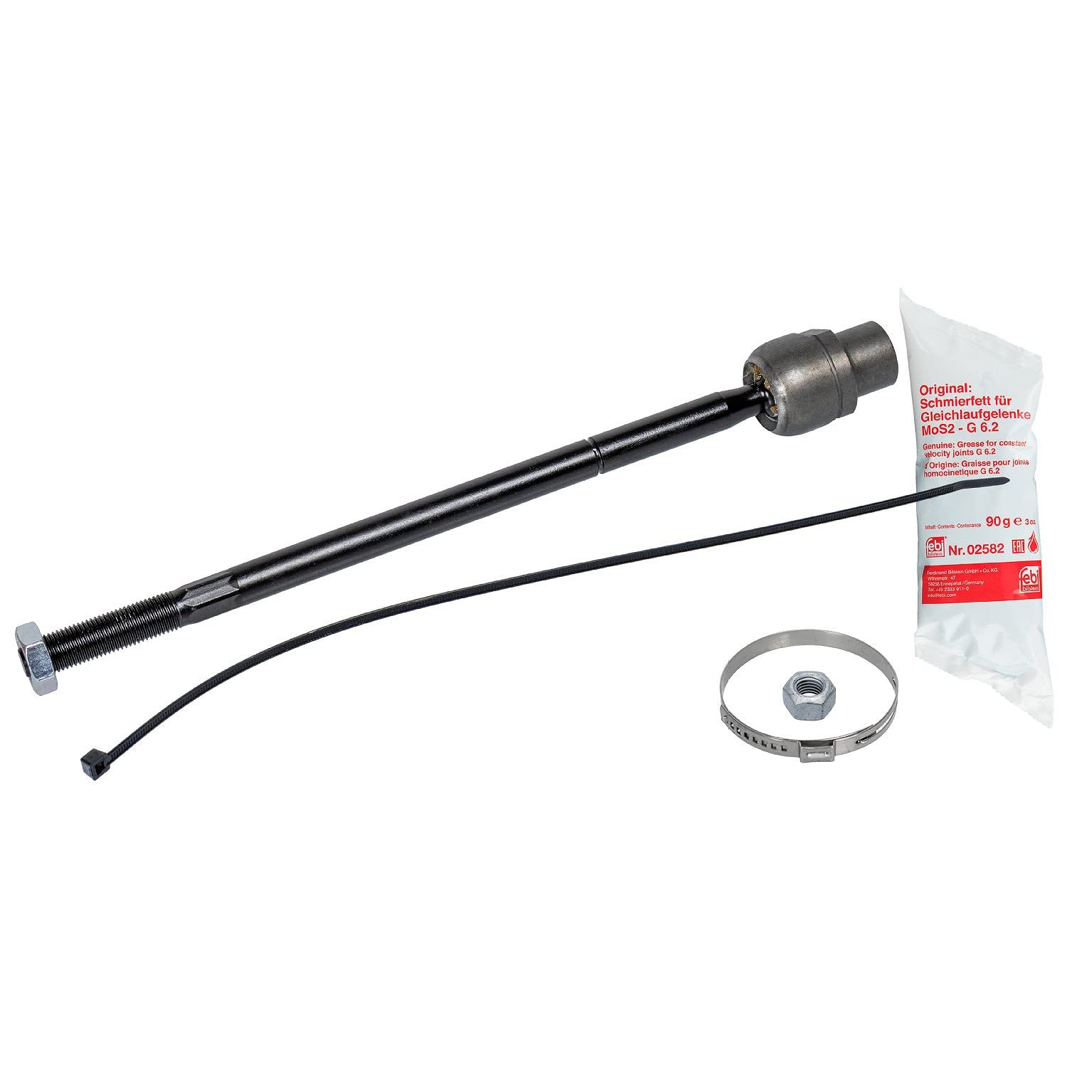 2x ✅Fits FEBI 28312 STEERING ROD L=P /KPL. WITH NUT, GREASE, BAND/ O ⭐UK Seller⭐