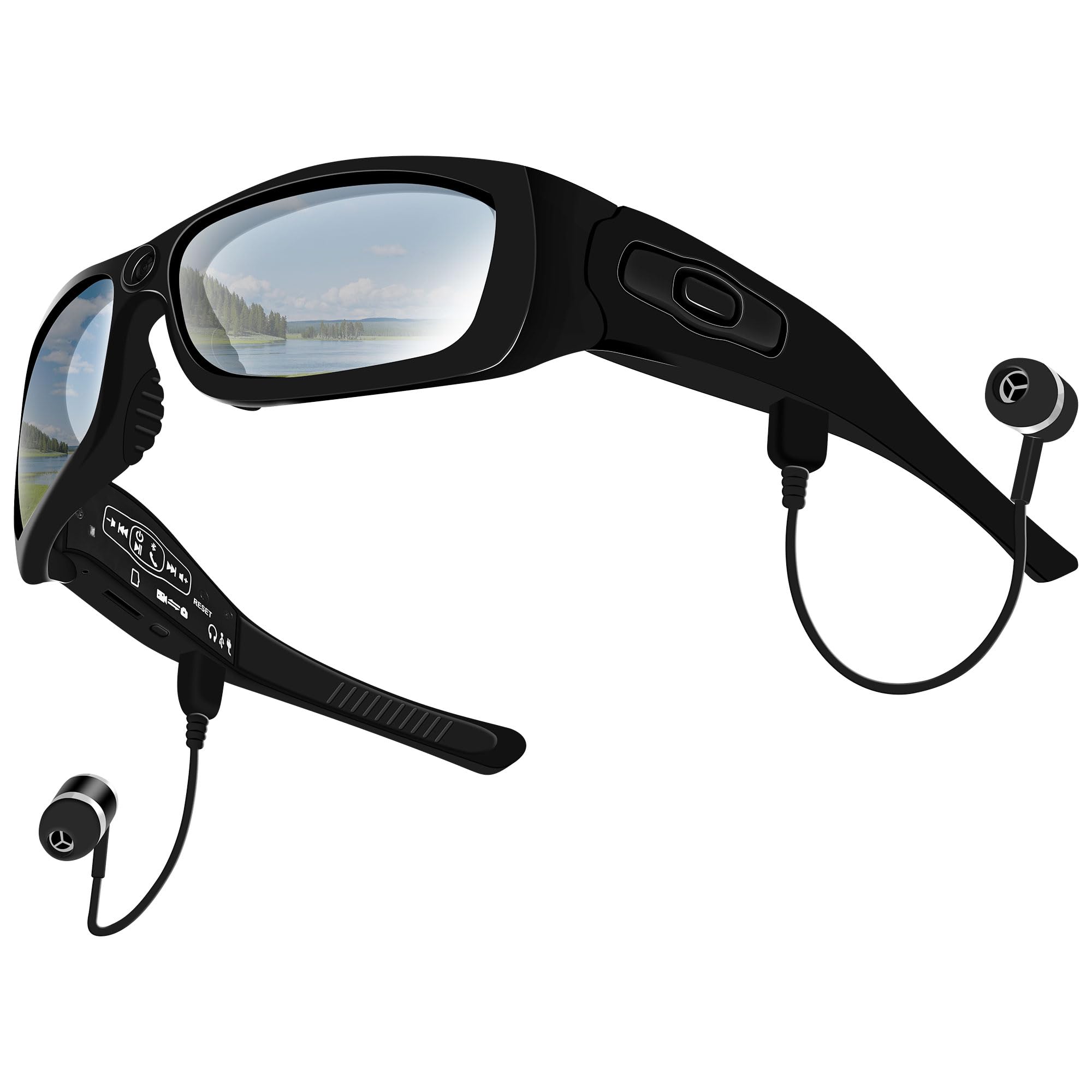 Smart Glasses with Camera, 1080P HD Video Camera Glasses for Men Women
