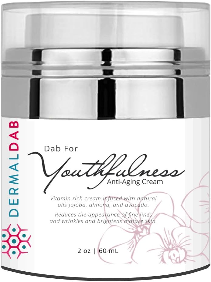 Dermal Dab, Dab for Youthfulness Retinol CoQ10 Night Cream with Resveratrol Vitamins A,E,&B Alpha Lipoic Acid & Citric Acid Reduces Wrinkles Brightens Mature Skin
