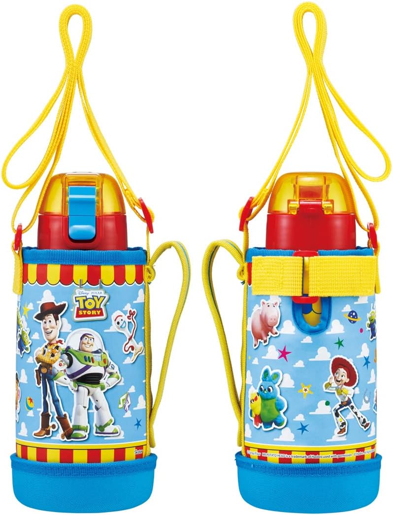 Skater KSTCH6-A Disney Toy Story Water Bottle, 20.3 fl oz (600 ml), Cover Included