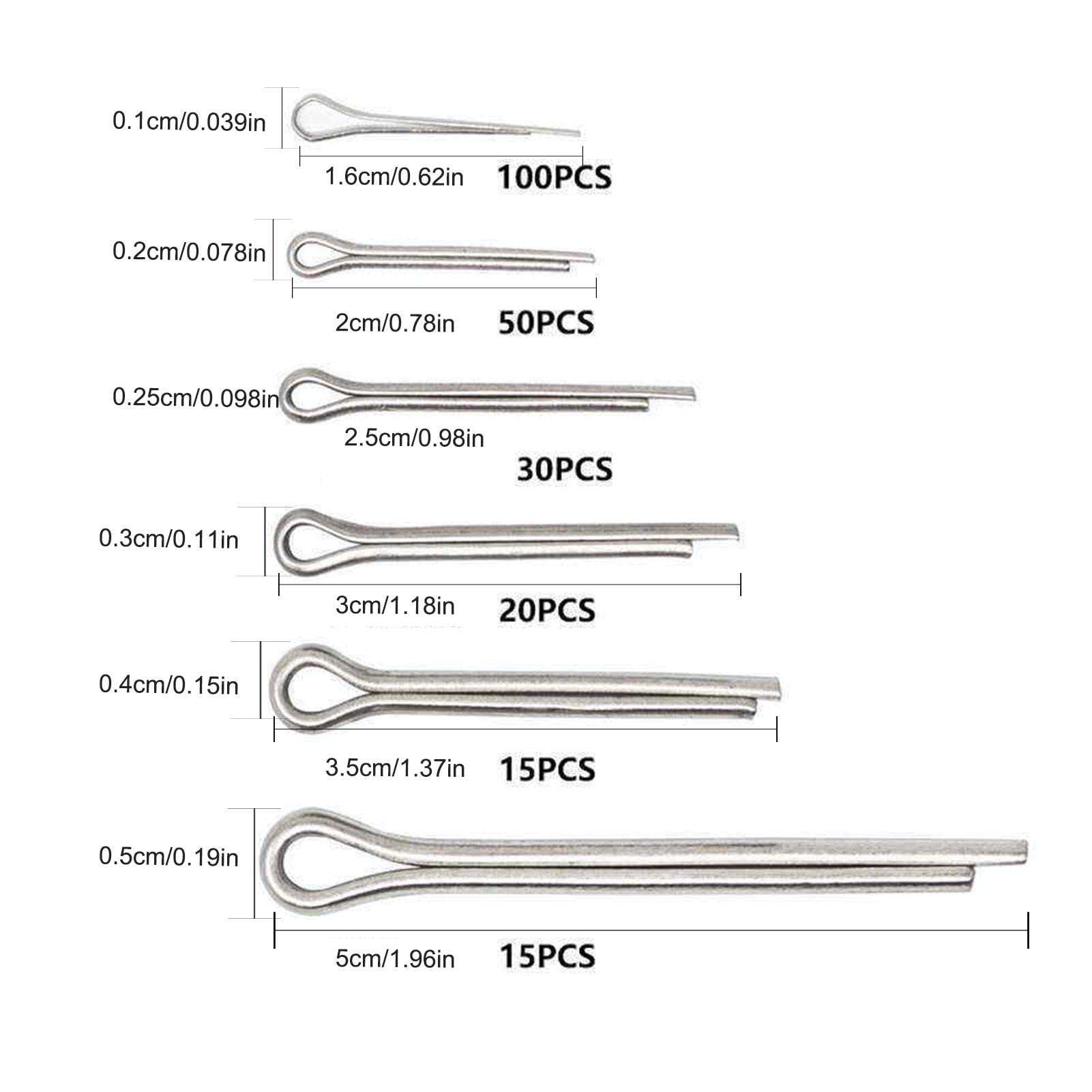 Keptfeet 5 Kit assortimento di coppiglie a Forma di U - Kit di Clip di