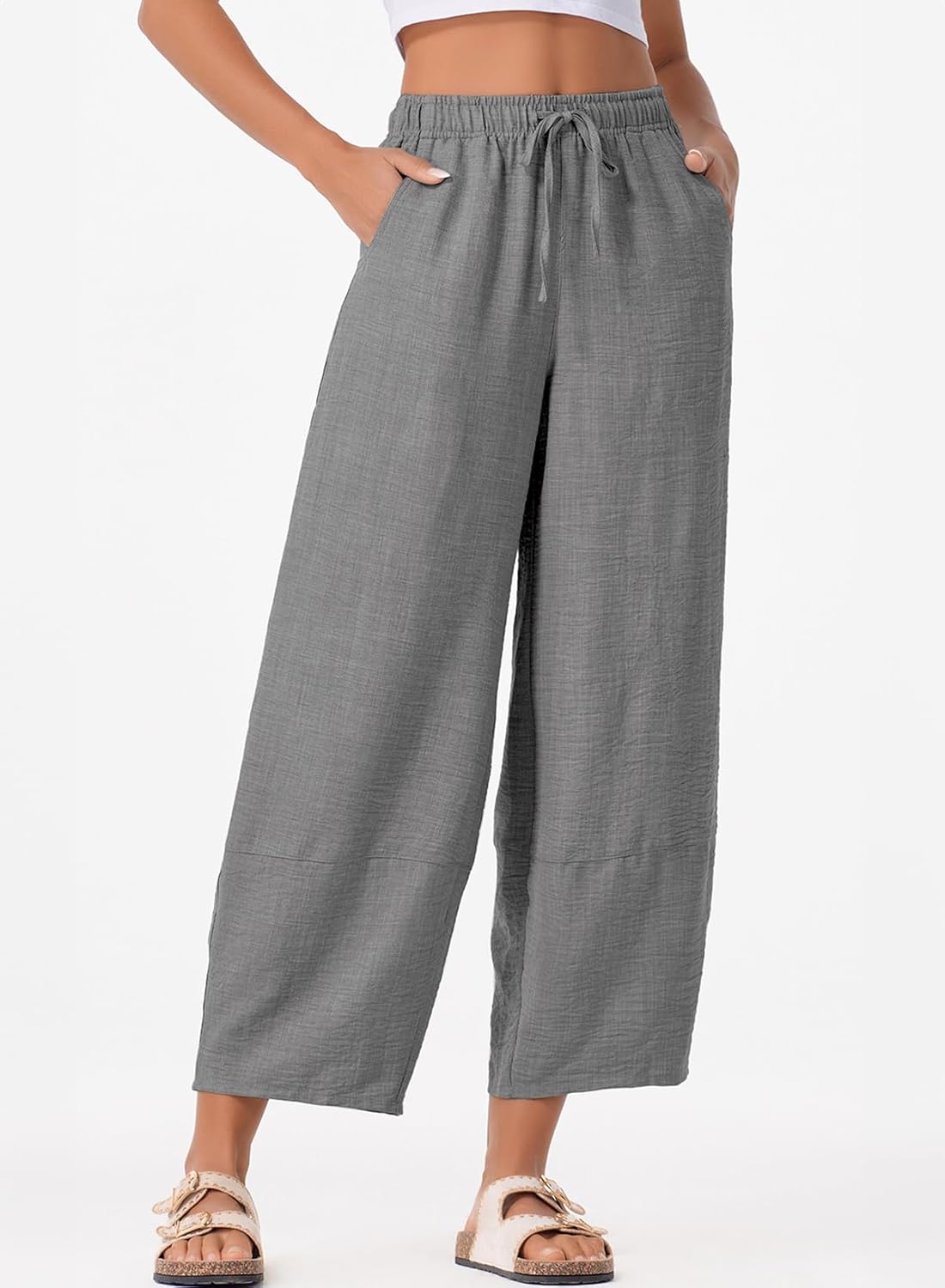 EVALESS Women's Baggy Wide Leg Palazzo Pants - Image 2