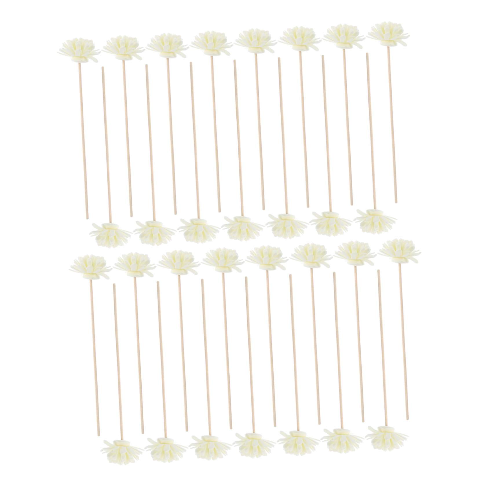 Healeved 60pcs Rattan Flower Diffuser Sticks for Simulated Flower Cane Perfume Accessories for Home Office and Spa Air Quality and Mood