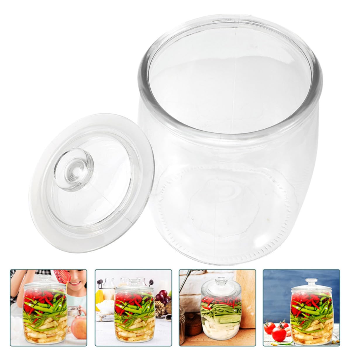 Frasco de Vidrio para Tapa de 2250ml Pepinillos