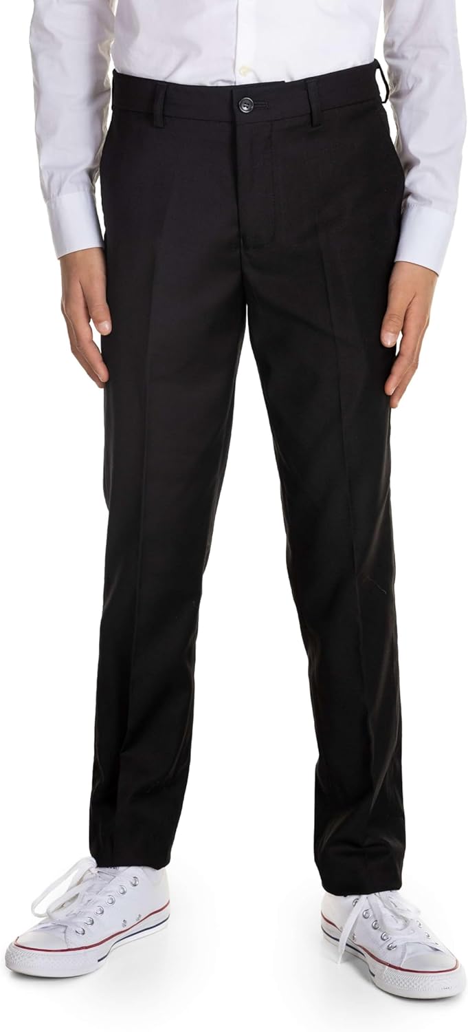 Opposuits Daily Formal Teens Suit - Casual Wedding Outfit - Slim Fit - Including Blazer and Pants - Black - Size: 10 Years